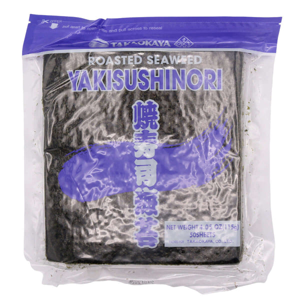 Takaokaya Roasted Seaweed Full 50 Sheets for Sushi Gourmet 115g - Tuk Tuk Mart