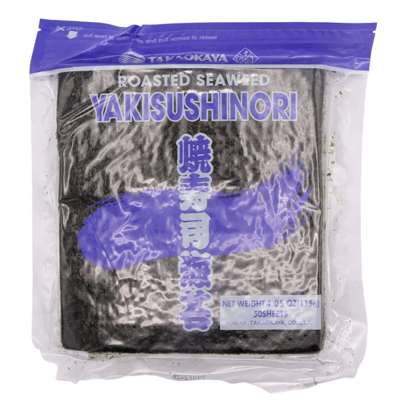 Takaokaya Roasted Seaweed Full 50 Sheets for Sushi Gourmet 115g - Tuk Tuk Mart