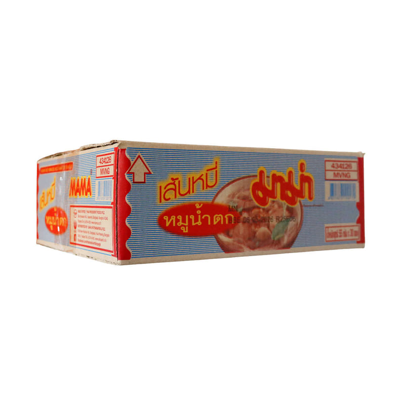 Mama Instant Rice Vermicelli Moo Nam Tok Flavour (Box) (55g*30pks) 1650g - Tuk Tuk Mart
