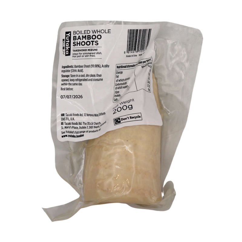 Yutaka Boiled Whole Bamboo Shoots 200g - Tuk Tuk Mart