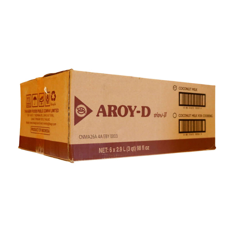 Aroy-D Coconut Milk (2.9L*6pcs) - Tuk Tuk Mart