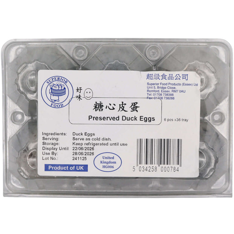 Superior Food Preserved Duck Egg 超級食品 糖心皮蛋 (6pcs) - Tuk Tuk Mart