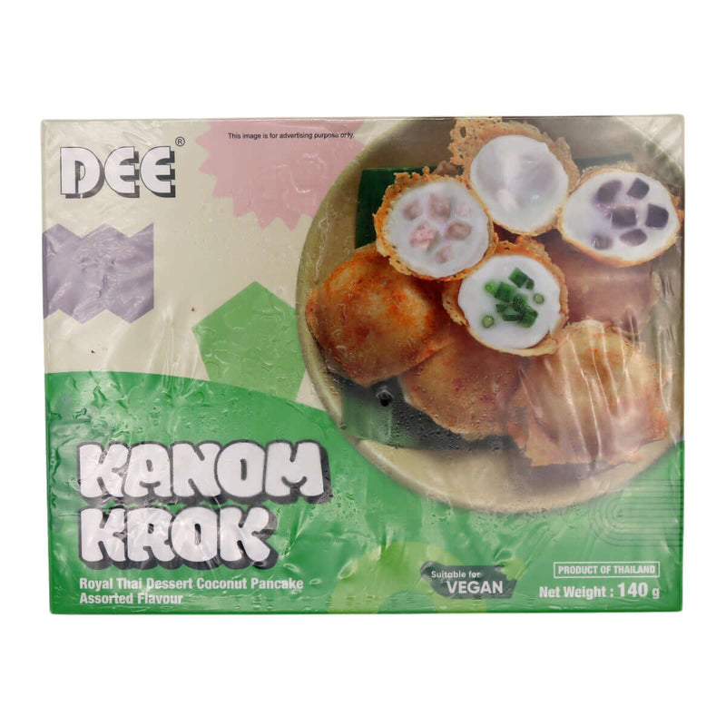 Dee Royal Thai Dessert Coconut Pancake Assorted Flavour 140g (Frozen) - Tuk Tuk Mart