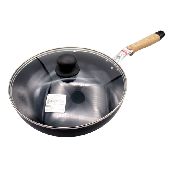 Japan World Ltd W-28 IH-Compatible Ceramic Coated Stir-Fry Pan (28cm) - Tuk Tuk Mart