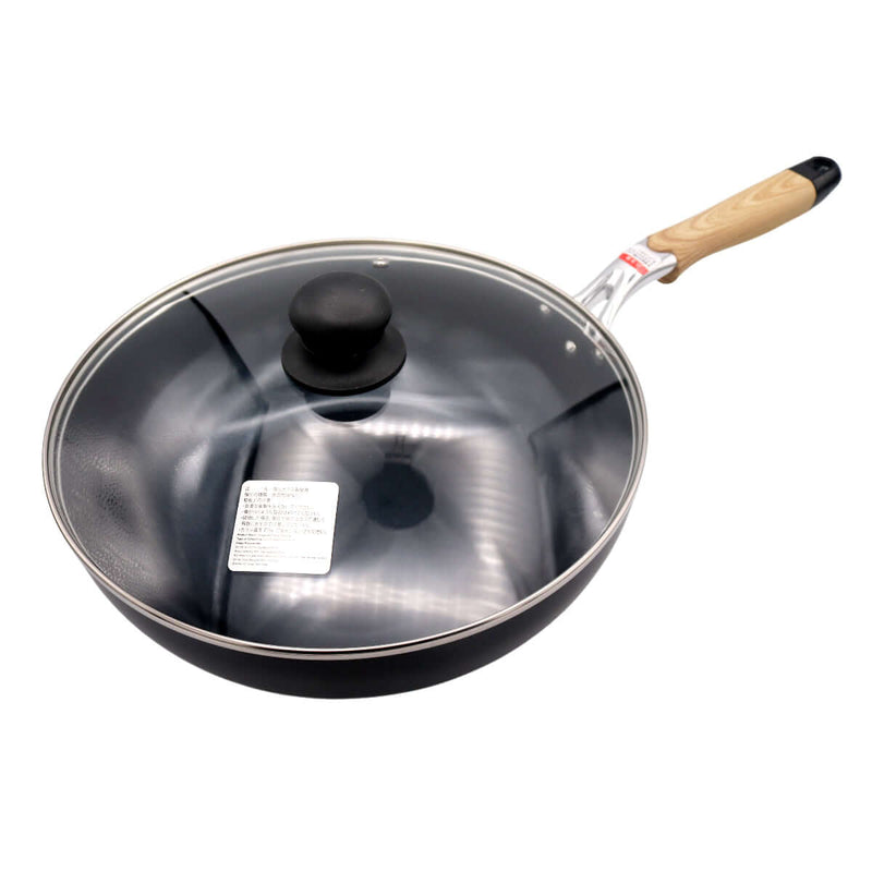 Japan World Ltd W-28 IH-Compatible Ceramic Coated Stir-Fry Pan (28cm) - Tuk Tuk Mart