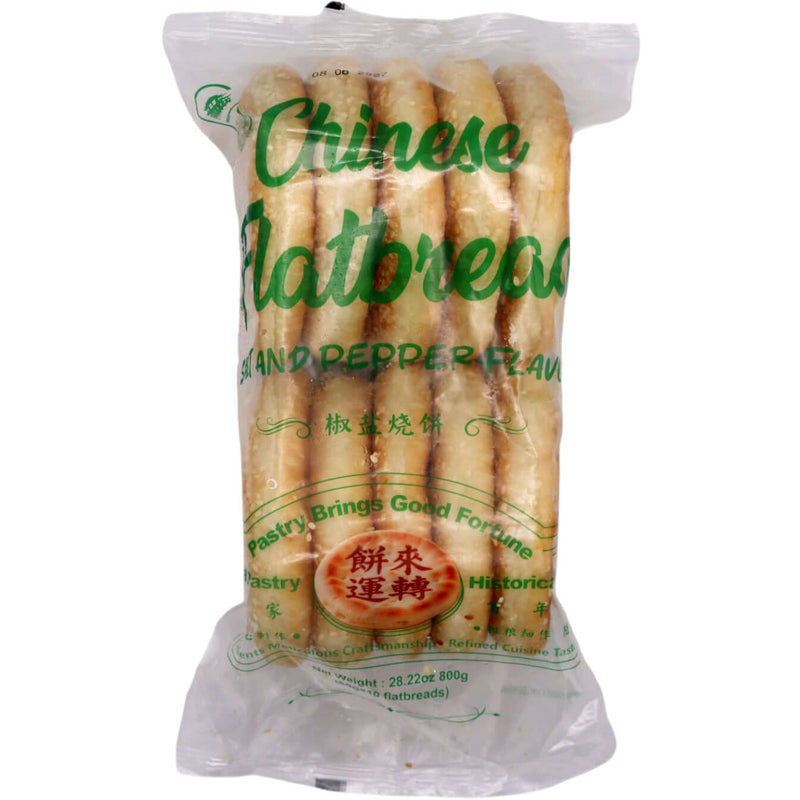 Fairy Bridge Chinese Flatbread Salt and Pepper Flavour 送仙橋 椒鹽燒餅 (80g*10pcs) 800g - Tuk Tuk Mart