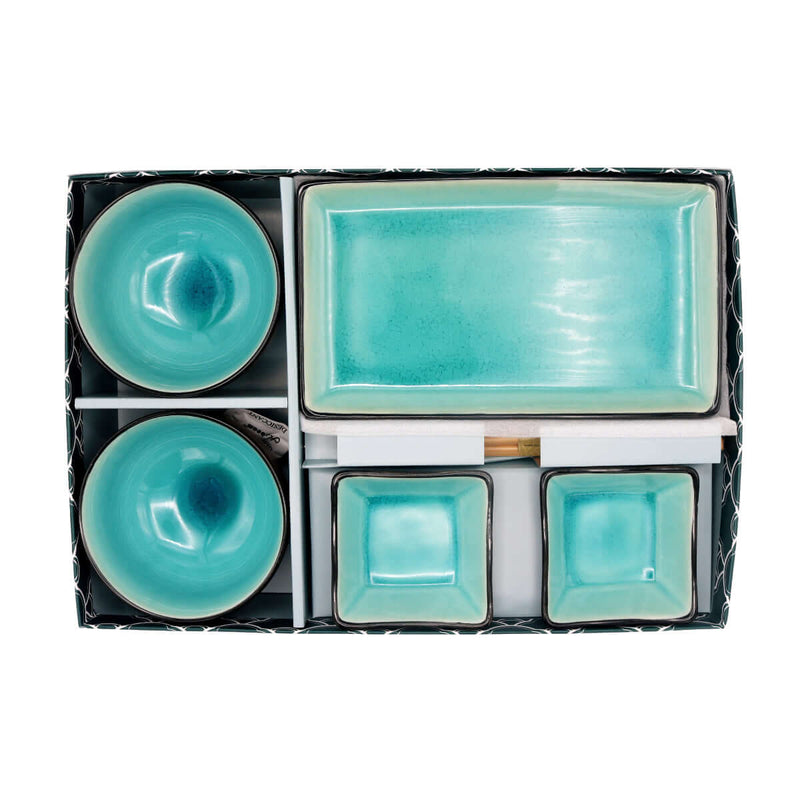 Tokyo Design Studio Sushi Set (Glassy Turquoise) - Tuk Tuk Mart