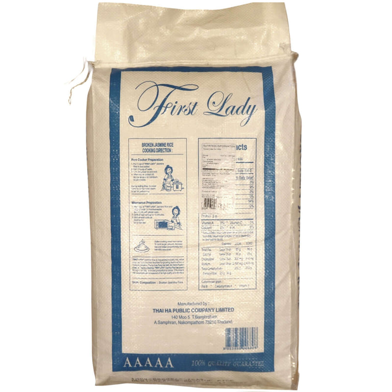First Lady Broken Jasmine Rice 10kg - Tuk Tuk Mart