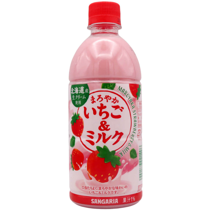 Sangaria Maroyaka Strawberry & Milk Drink 500ml - Tuk Tuk Mart