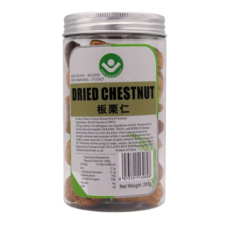 Fortune Foods Dried Chestnut 200g - Tuk Tuk Mart