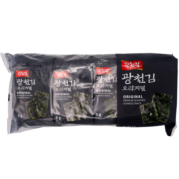 Kwang Cheon Kim Premium Seasoned Seaweed Snack Original Flavour (5g*8pcs) 40g - Tuk Tuk Mart