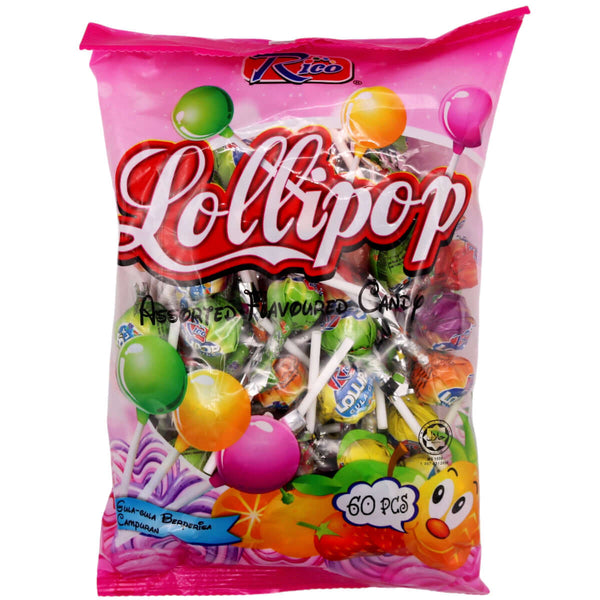 Rico Lollipop Assorted Flavoured Candy (60pcs) 360g - Tuk Tuk Mart