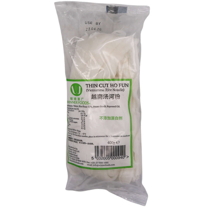 Winner Foods Thin Cut Ho Fun (Vietnamese Rice Noodle) 400g - Tuk Tuk Mart