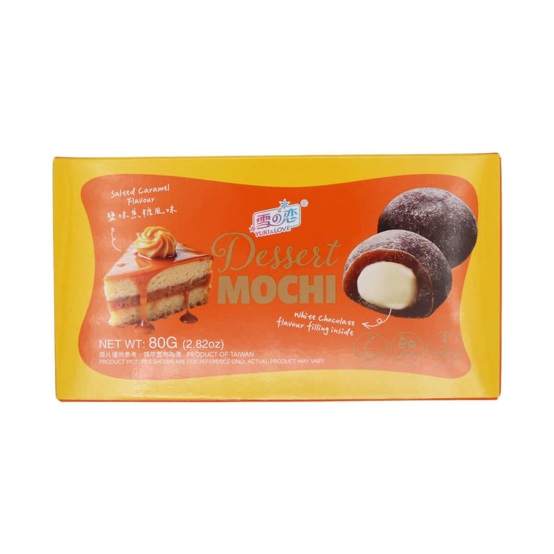 Yuki & Love Dessert Mochi Salted Caramel Flavour (10g*8pcs) 80g - Tuk Tuk Mart