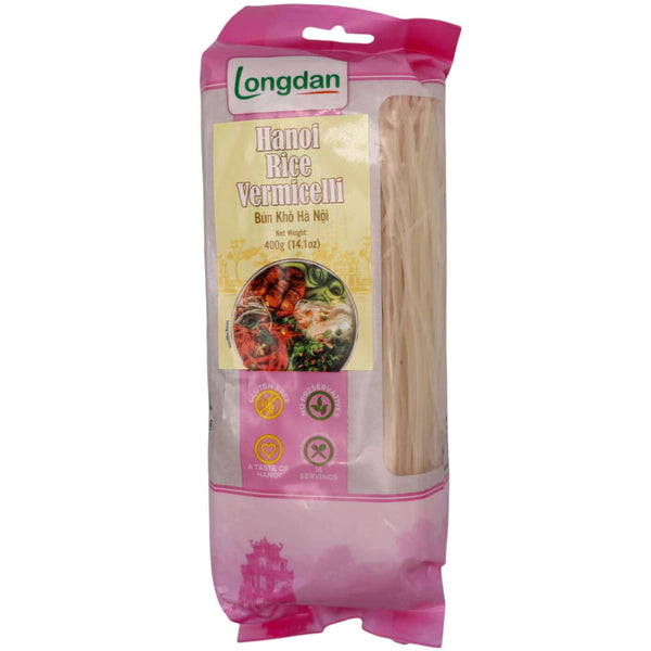 Longdan Hanoi Rice Vermicelli (1.6mm) 400g - Tuk Tuk Mart