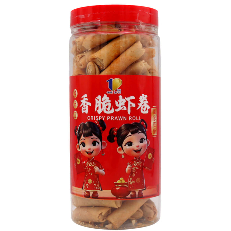 One Love Crispy Prawn Roll 愛樂 香脆蝦卷 170g - Tuk Tuk Mart
