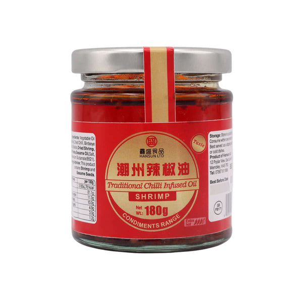 Hansun Traditional Chilli Infused Oil (Shrimp) 180g - Tuk Tuk Mart