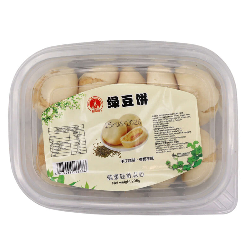 Noble Phoenix Mung Bean Cake 208g - Tuk Tuk Mart