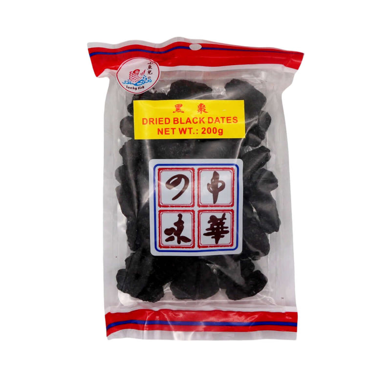 Lucky Fish Dried Black Dates 黑棗 200g - Tuk Tuk Mart