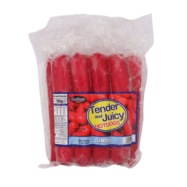 Mandheys Tender and Juicy Hotdogs (Jumbo) 750g (Frozen) - Tuk Tuk Mart