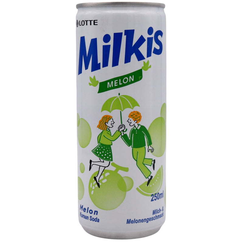Lotte Milkis Milk Soda Drink Melon Flavour - 250ml