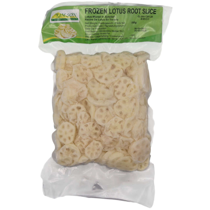 Kim Son Frozen Lotus Root Slice 500g (Frozen) - Tuk Tuk Mart