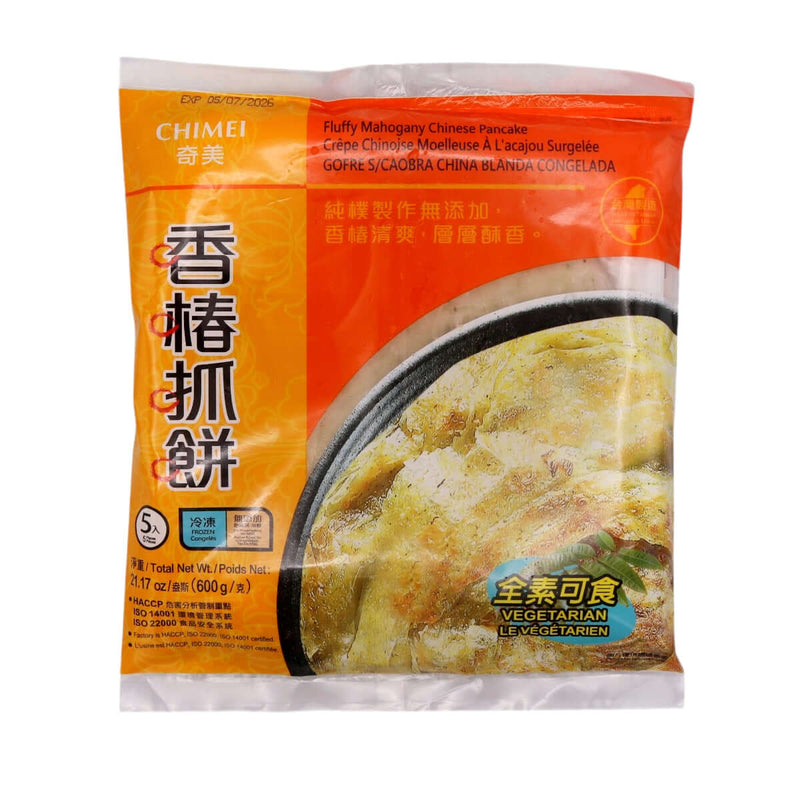 Chimei Fluffy Mahogany Chinese Pancake 奇美食品香椿抓餅 (5pcs) 600g (Frozen) - Tuk Tuk Mart
