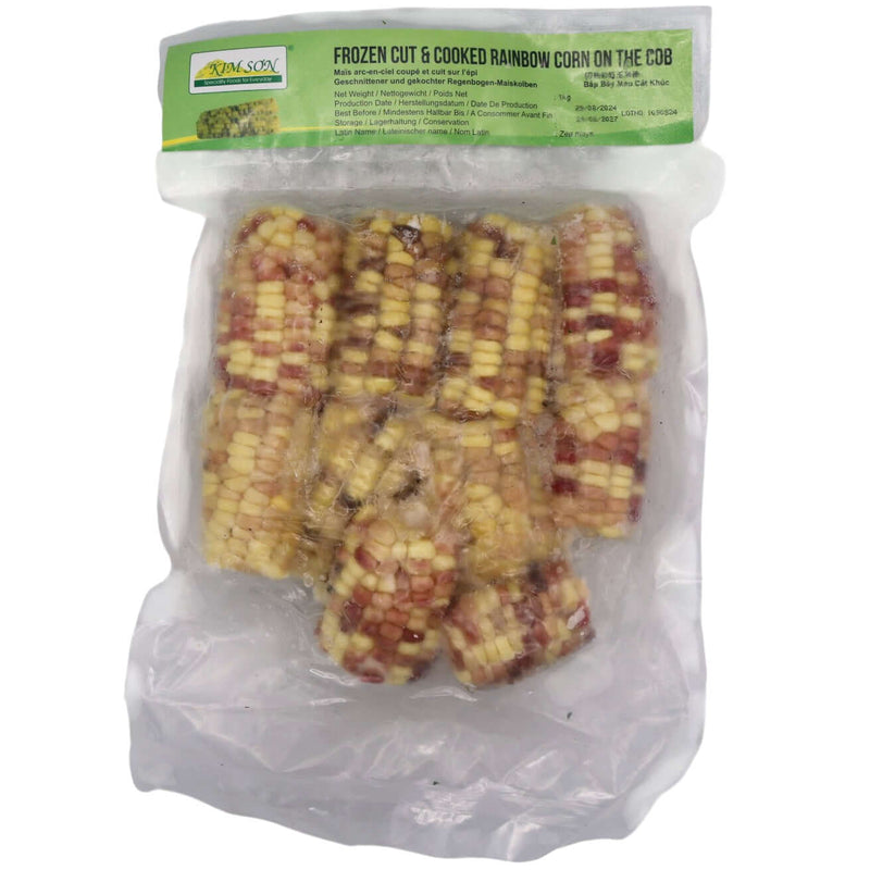 Kim Son Frozen Cut & Cooked Rainbow Corn On The Cob 1kg (Frozen) - Tuk Tuk Mart