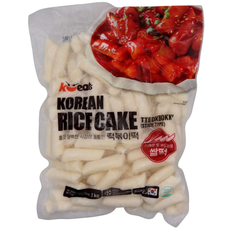 K-Eats Korean Rice Cake 1kg (Frozen) - Tuk Tuk Mart