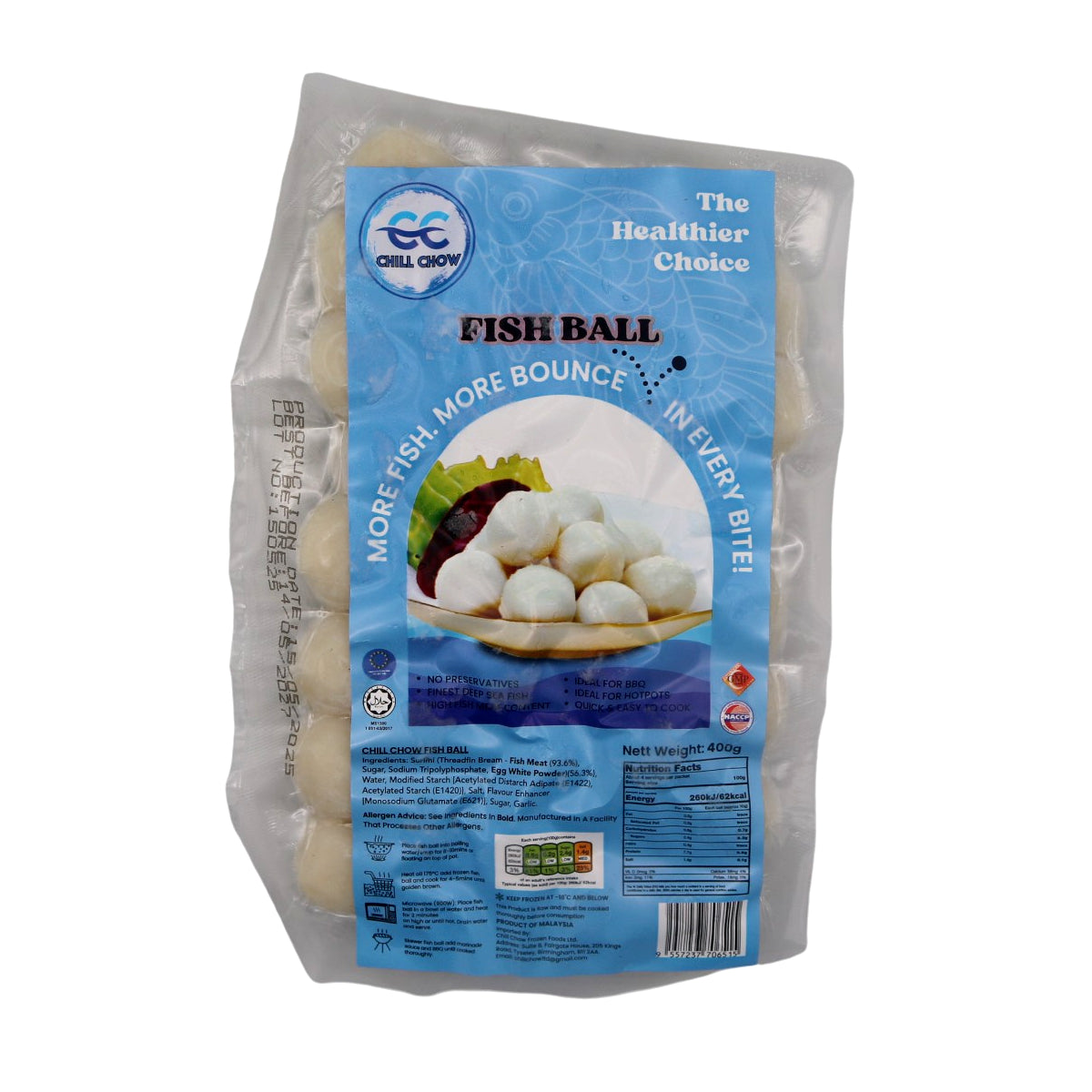 Chill Chow Fish Ball 400g (Frozen) - Tuk Tuk Mart