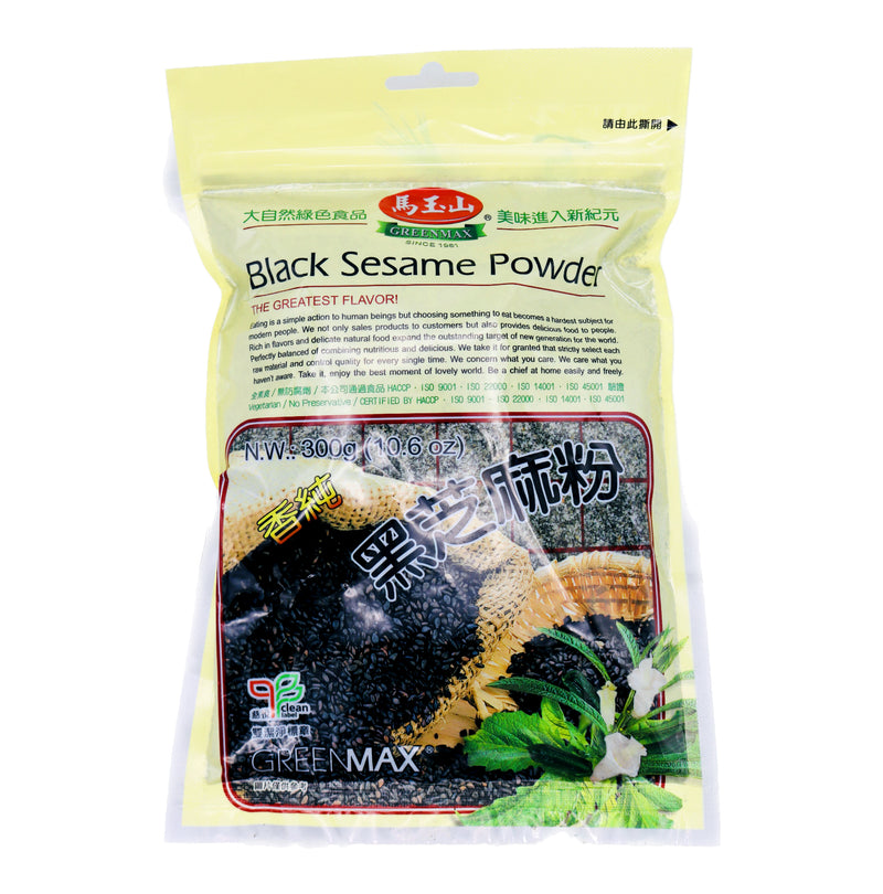 Greenmax Black Sesame Powder 馬玉山香純黑芝麻粉 300g | Tuk Tuk Mart