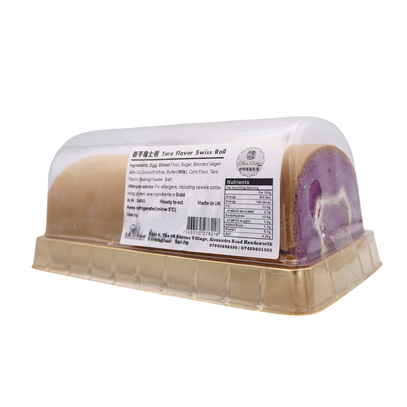 Z.H. Bakery Taro Flavor Swiss Roll 340g | Tuk Tuk Mart