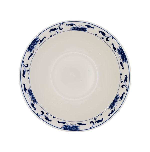 *Cameo China Blue Lotus Pattern - Porcelain Soup Bowl 瓷碗 (7.9 inch) | Tuk Tuk Mart