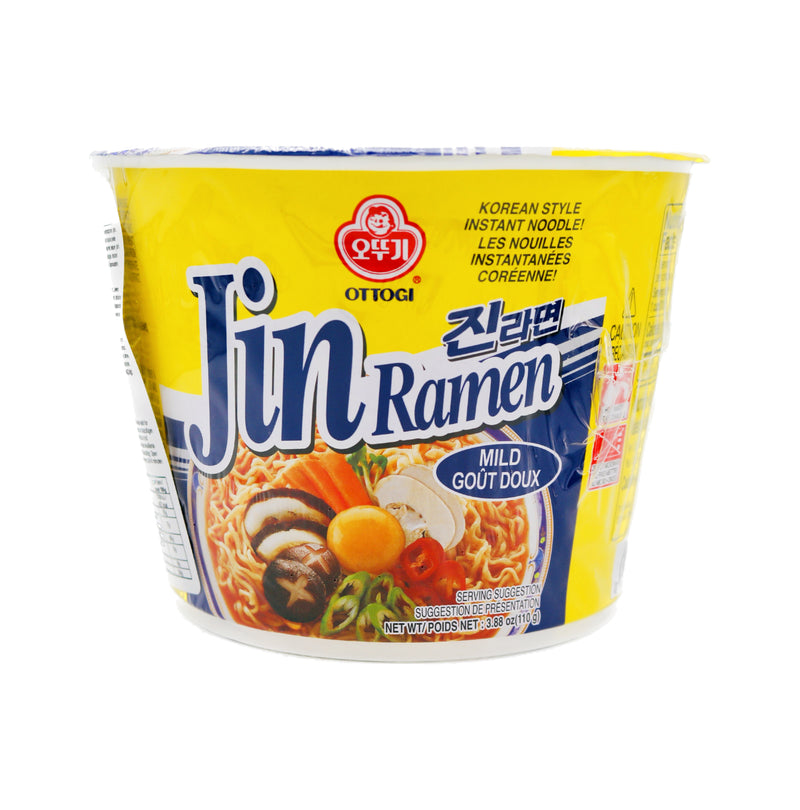 Ottogi Jin Ramen Mild (Bowl) 110g | Tuk Tuk Mart