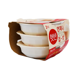 CJ Microwavable Cooked White Rice (Hetbahn) 630g (3X210g) (B.B.D 31.01.23) | Tuk Tuk Mart