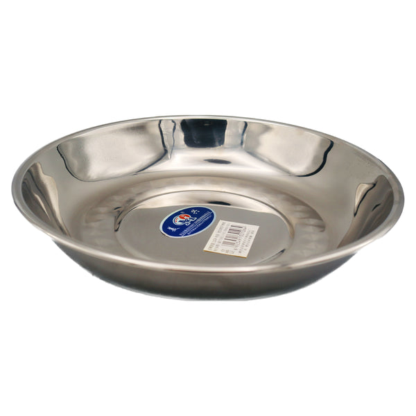 Mei Xing Stainless Steel Meal Plate Platter 美興不鏽鋼餐盤 22cm | Tuk Tuk Mart