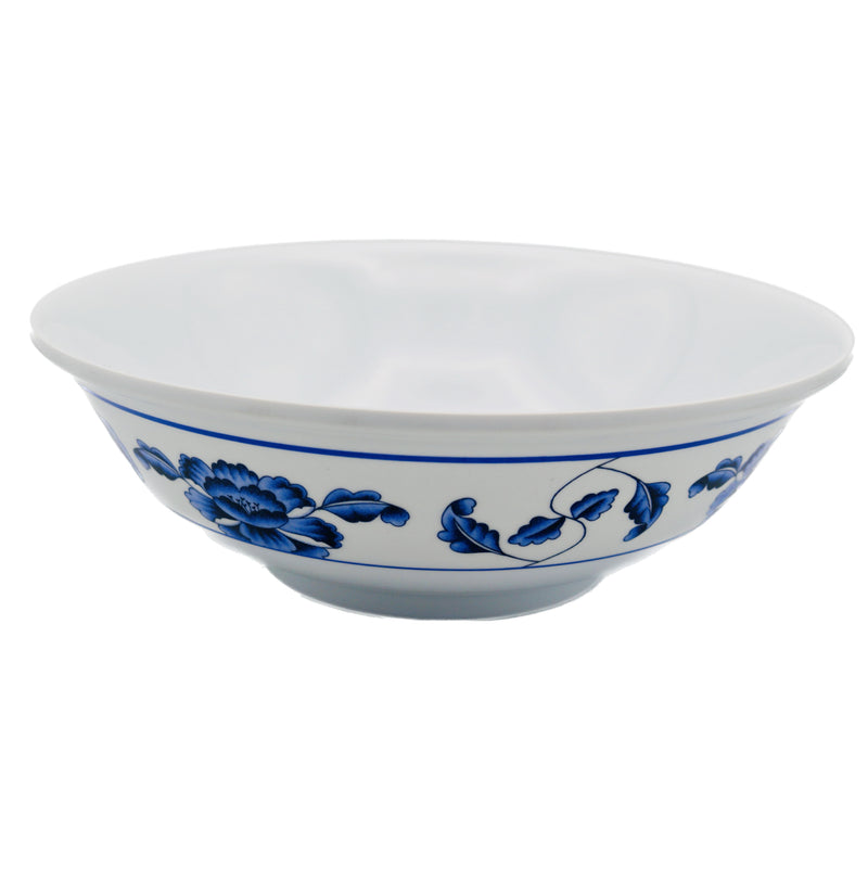 *Koyo Blue Lotus Pattern - Melamine Soup Bowl 大湯碗 (9.7 inch) | Tuk Tuk Mart