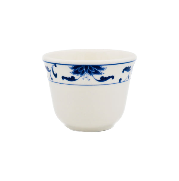 *Cameo China Blue Lotus Pattern - Porcelain Chinese Teacup 瓷杯 140ml | Tuk Tuk Mart