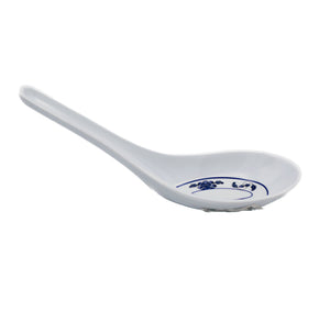 *Koyo Blue Lotus Pattern - Melamine Chinese Spoon 小湯勺 (5.3 inch) | Tuk Tuk Mart