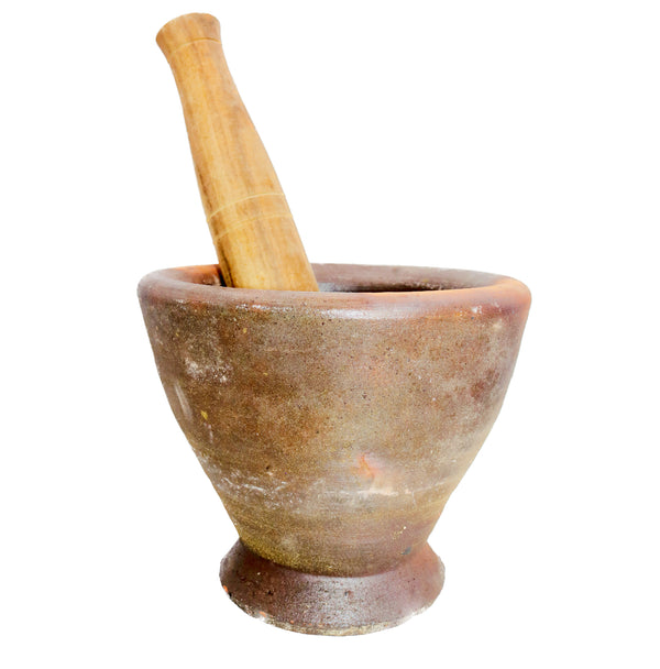 GLF Brand Laos Mortar with Pestle (8 inch) | Tuk Tuk Mart