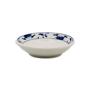 *Cameo China Blue Lotus Pattern - Porcelain Thick Sauce Dishes 瓷碟 (3.5 inch) | Tuk Tuk Mart
