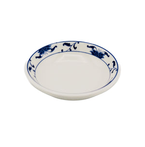 *Cameo China Blue Lotus Pattern - Porcelain Thick Sauce Dishes 瓷碟 (3.5 inch) | Tuk Tuk Mart