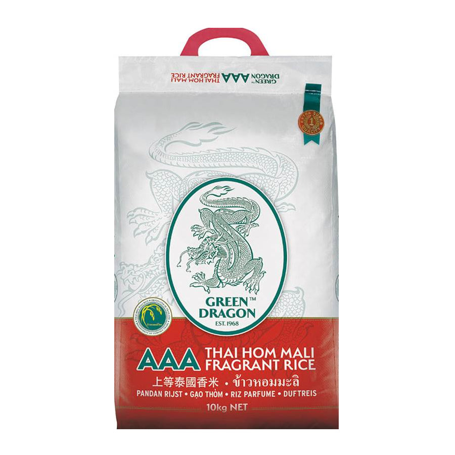 Green Dragon Thai Hom Mali Fragrant Rice 10KG MAX 2 BAGS
