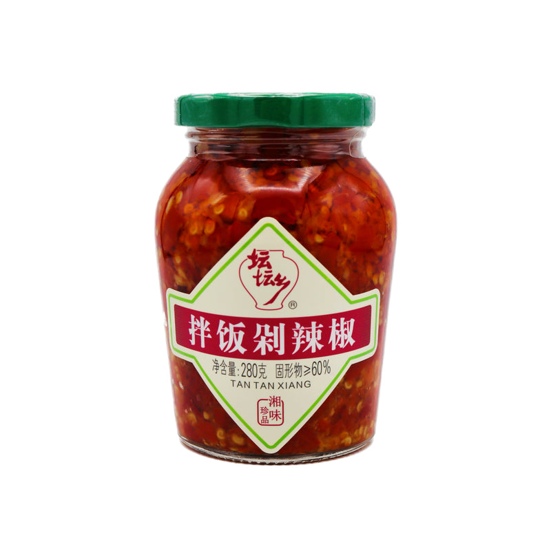 TTX Seasoned Chopped Red Chilli 壇壇鄉拌飯剁辣椒 280g | Tuk Tuk Mart