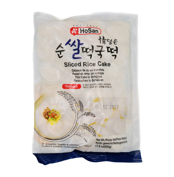 Hosan Sliced Rice Cake (Teokguk) 500g | Tuk Tuk Mart