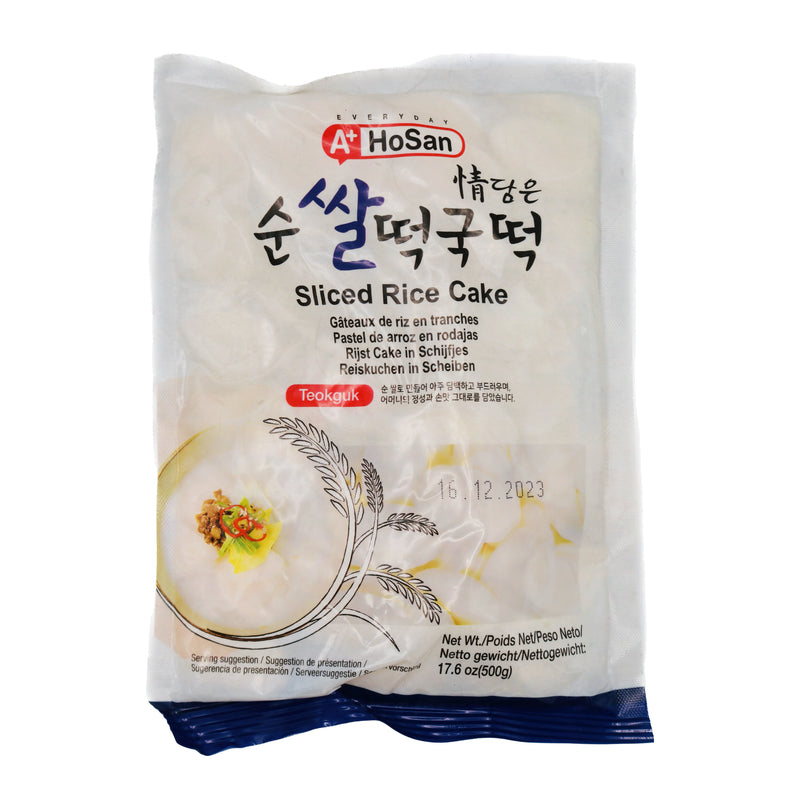 Hosan Sliced Rice Cake (Teokguk) 500g | Tuk Tuk Mart