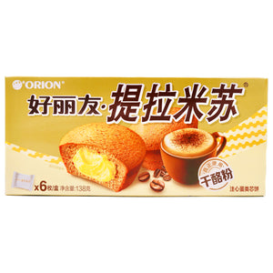Orion Choco Pie Tiramisu Flavour 好麗友派提拉米蘇口味 (23g*6 Pcs) 138g | Tuk Tuk Mart