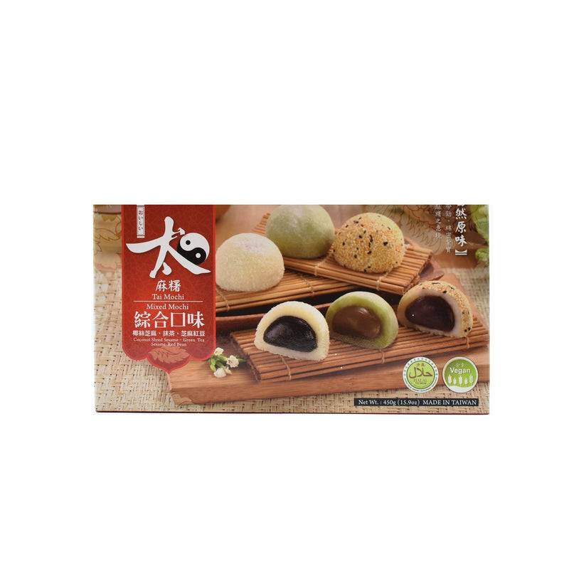 Royal Family Mochi Mix (Coconut Sesame, Sesame Red Bean, Green Tea) 450g | Tuk Tuk Mart