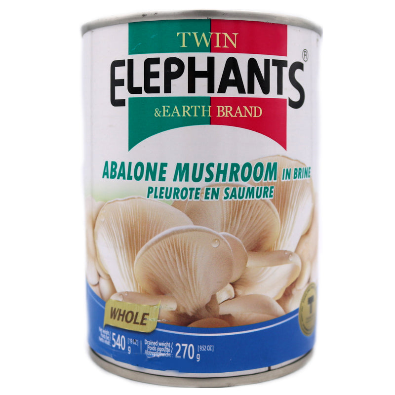 Twin Elephants Abalone Mushroom in Brine 540g | Tuk Tuk Mart