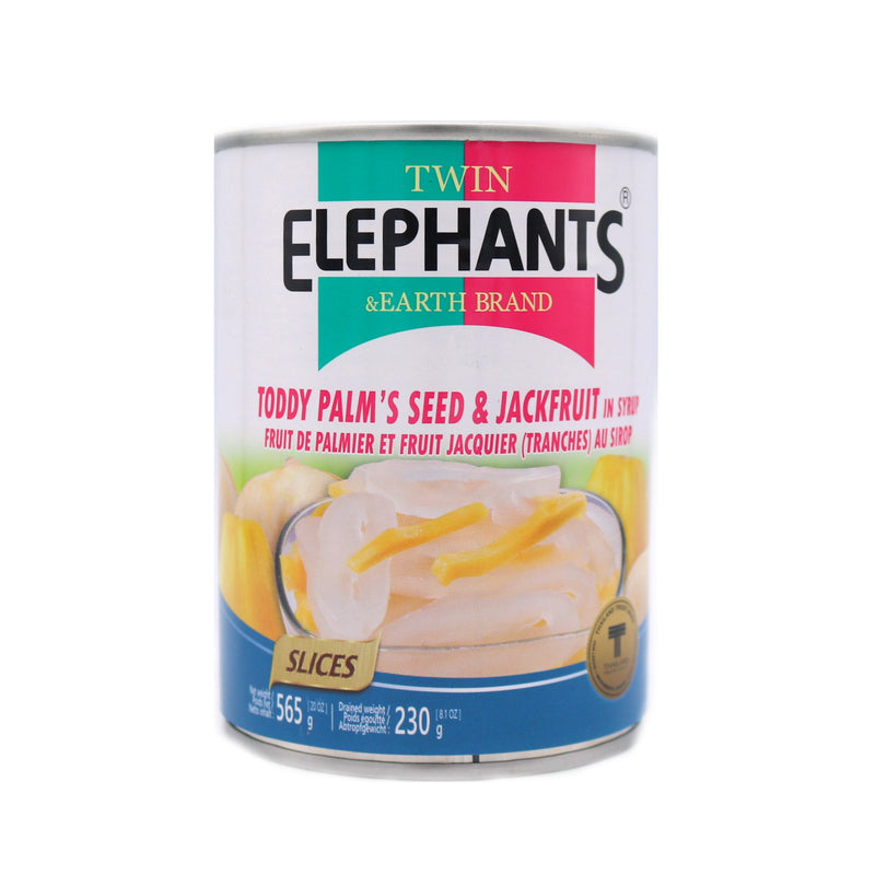 Twin Elephants Toddy Palm's Seed & Jackfruit in Syrup (Sliced) 565g | Tuk Tuk Mart